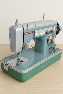 Máquina de coser en taller Costuras, maquina de coser de mi madre Rosa Albina